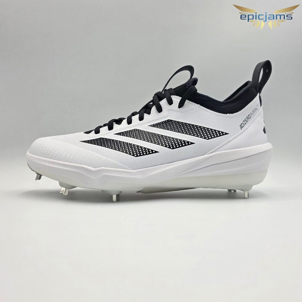 adidas adizero Impact 2.0 Men's 9 Metal Baseball Cleats JH6732 White Black